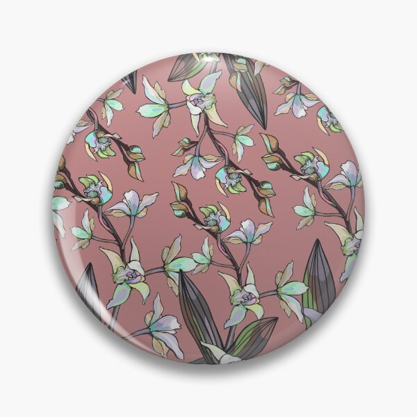 Item preview, Dusky Pink Orchid Pattern designed and sold by Sketchbook Designs.