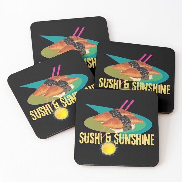 Item preview, Sunshine & Sushi Colorful Illustration Design designed and sold by EarthArtDesigns.