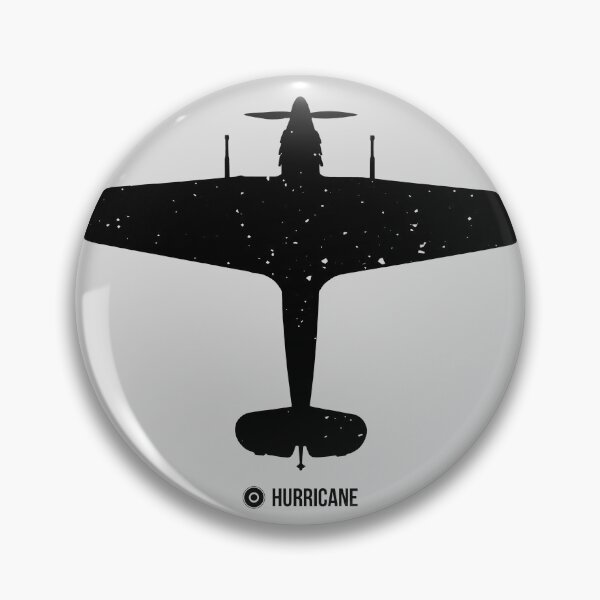 Item preview, RAF Hurricane Top View Silhouette Dark designed and sold by artbyedo.