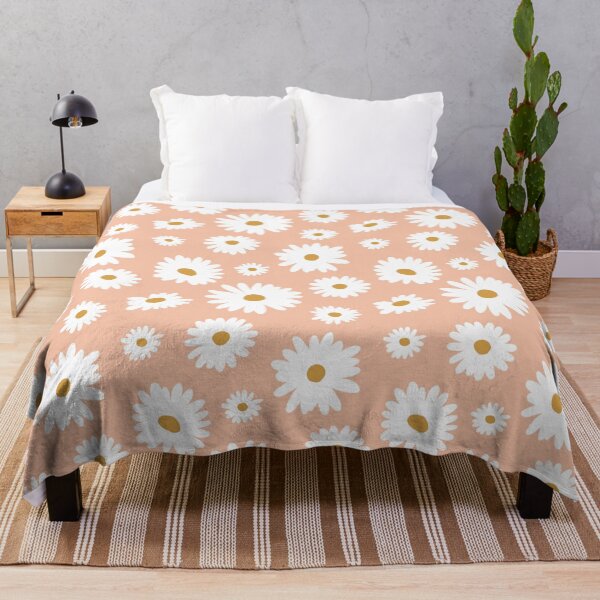 Item preview, Daisies on Blush Pink designed and sold by latheandquill.