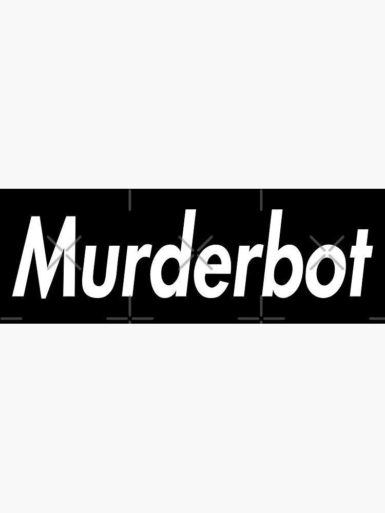 Thumbnail 3 of 3, Sticker, Murderbot designed and sold by CrownAndThistle.