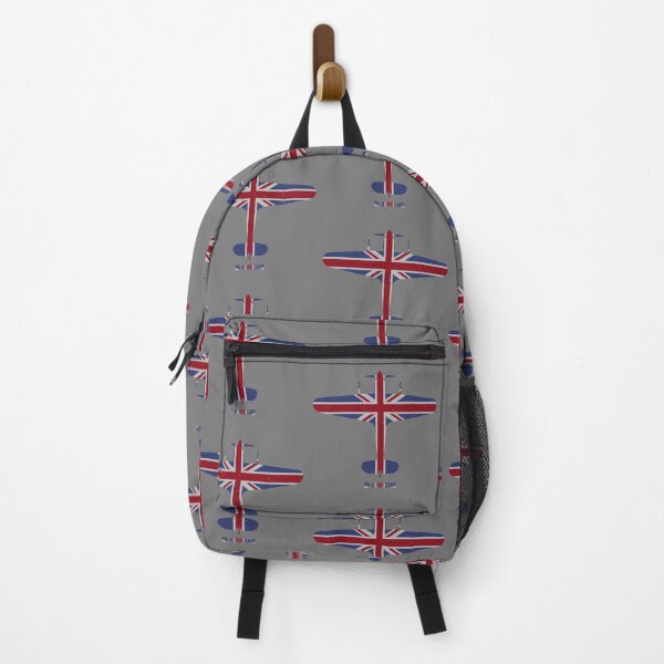 Item preview, RAF Hurricane Top View Silhouette Union Jack Flag designed and sold by artbyedo.