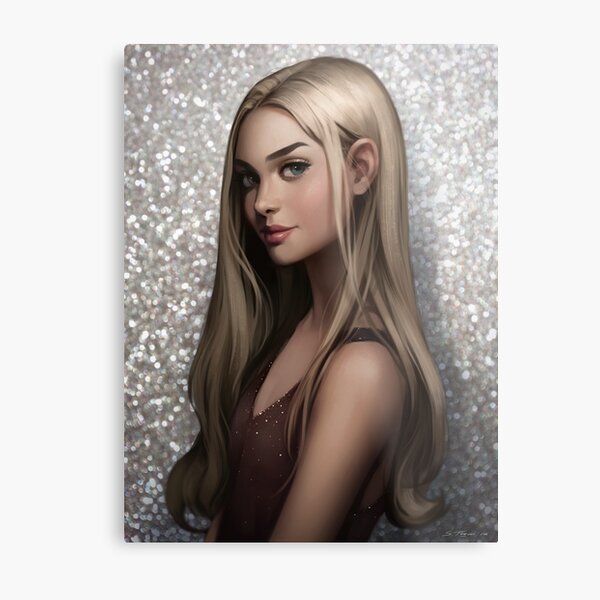 Blonde Metal Print