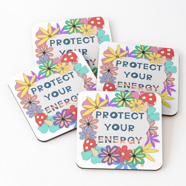 Item preview, Protect your energy - retro designed and sold by LilliFreckles.