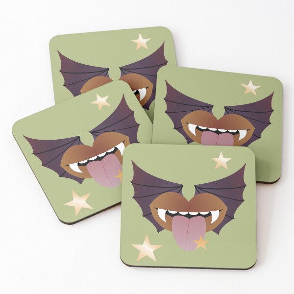 Item preview, Vampire Kisses the Night - BROWN BAT designed and sold by RawSunArt.