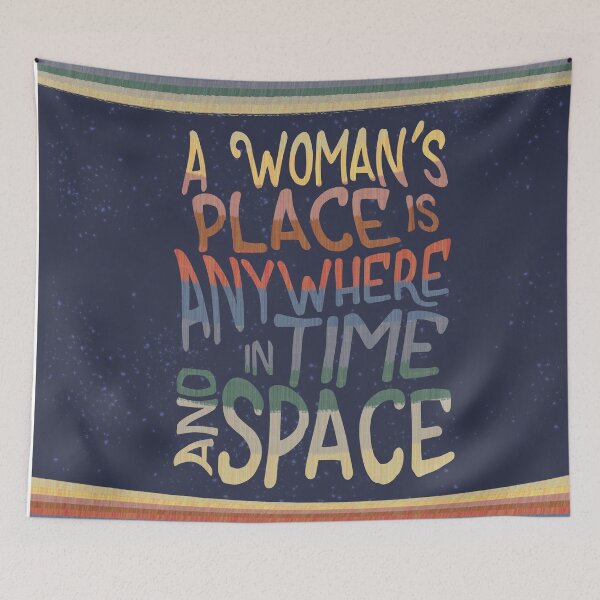Item preview, A Woman's Place is Anywhere in Time and Space designed and sold by kbkiwiart.