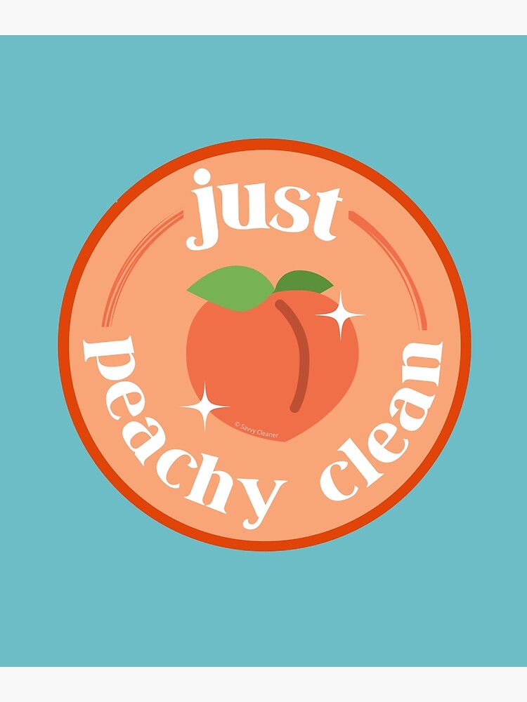 Peachy Clean Fun Cleaning Lady Gifts Greeting Card for Sale by  SavvyCleaner