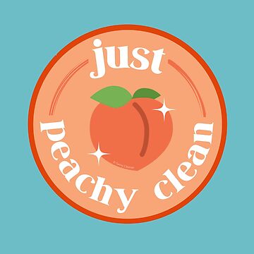 Artwork thumbnail, Peachy Clean Fun Cleaning Lady Gifts by SavvyCleaner