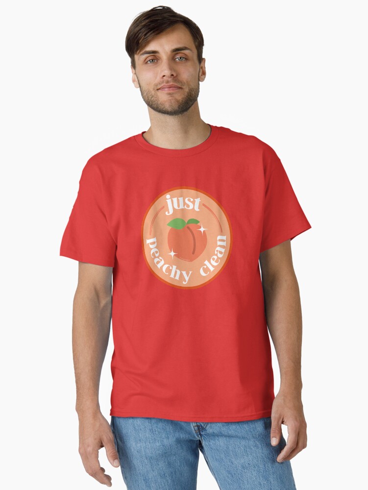 Thumbnail 1 of 7, Classic T-Shirt, Peachy Clean Fun Cleaning Lady Gifts designed and sold by SavvyCleaner.