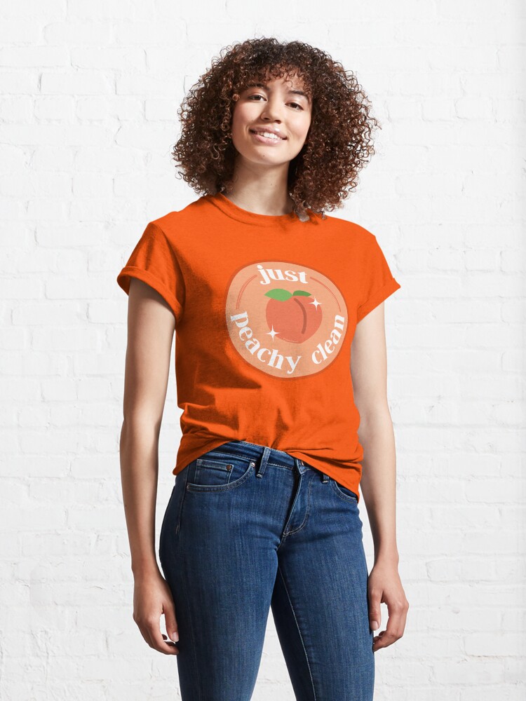 Alternate view of Peachy Clean Fun Cleaning Lady Gifts Classic T-Shirt