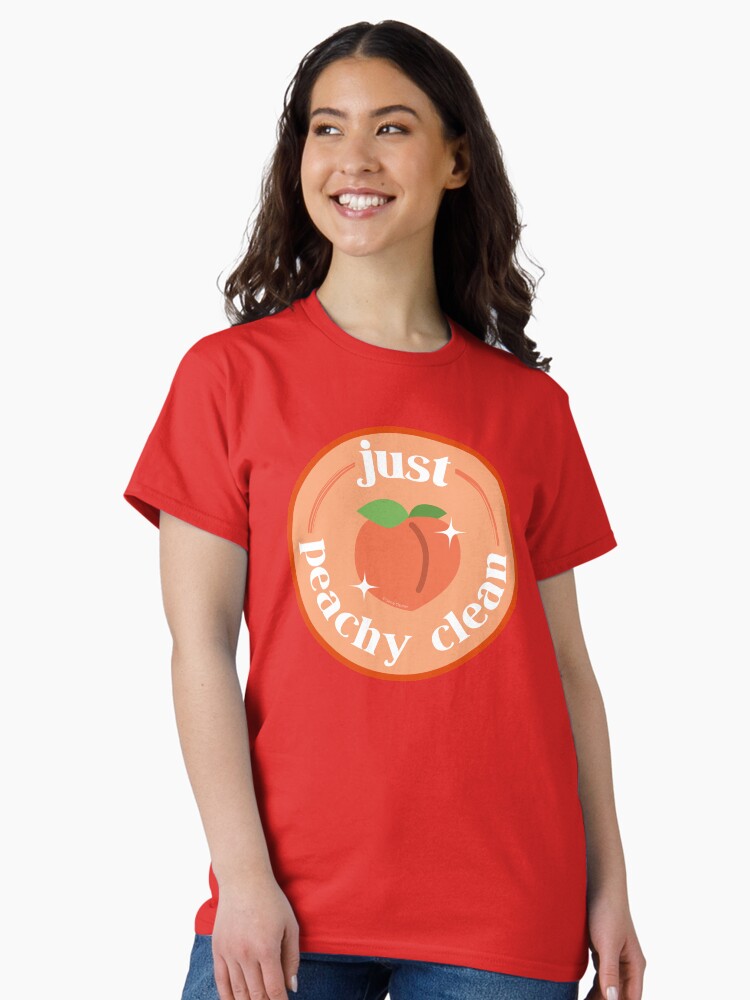 Thumbnail 2 of 7, Classic T-Shirt, Peachy Clean Fun Cleaning Lady Gifts designed and sold by SavvyCleaner.