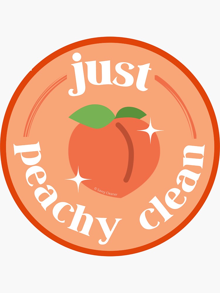 Thumbnail 3 of 3, Sticker, Peachy Clean Fun Cleaning Lady Gifts designed and sold by SavvyCleaner.