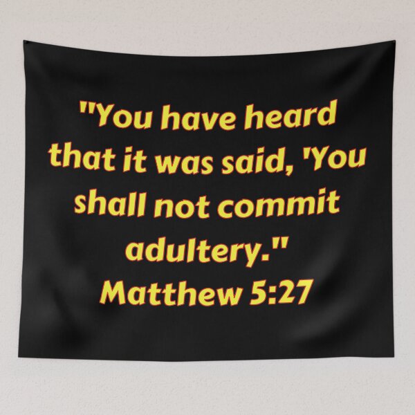 Item preview, Bible Verse Matthew 5:27 designed and sold by Prayingwarrior.