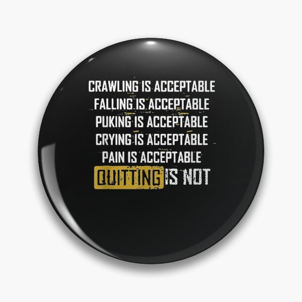 Item preview, Crawling Is Acceptable Falling Is Acceptable T-Shirt designed and sold by Lukifo-Amity.