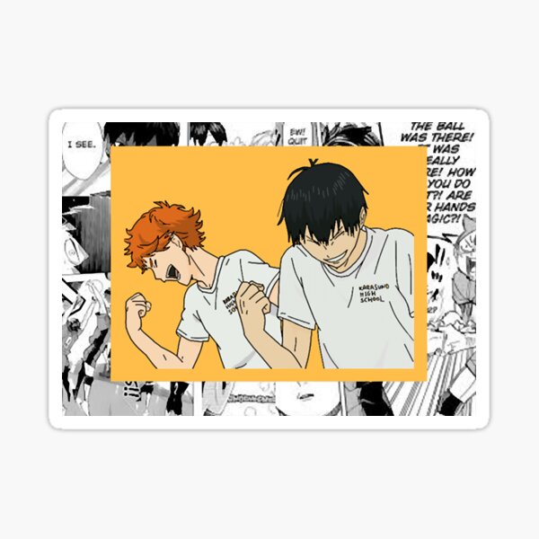 Hinata And Kageyama V3 W Back Design Sticker By Bouretaliyas Redbubble 7172