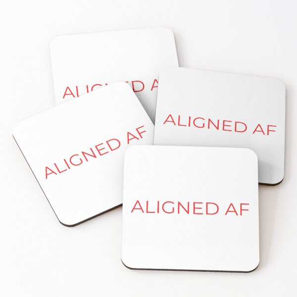 Item preview, Aligned AF Word text Minimal simple text - Red Font designed and sold by BE The Oracle.