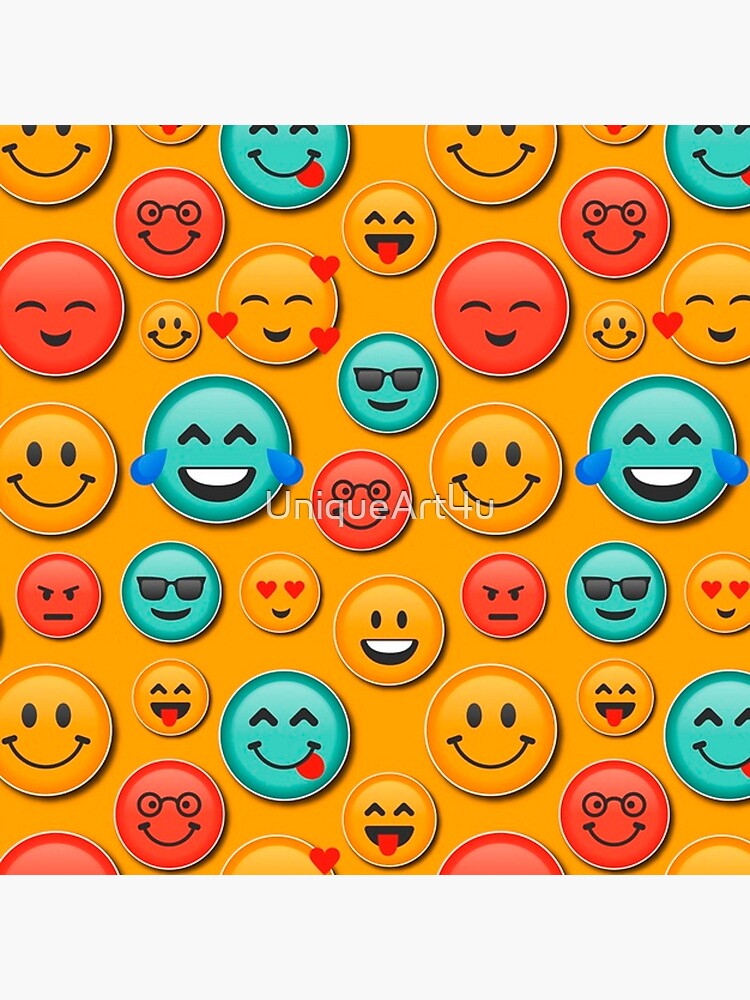 Emojis Poster By Uniqueart4u Redbubble
