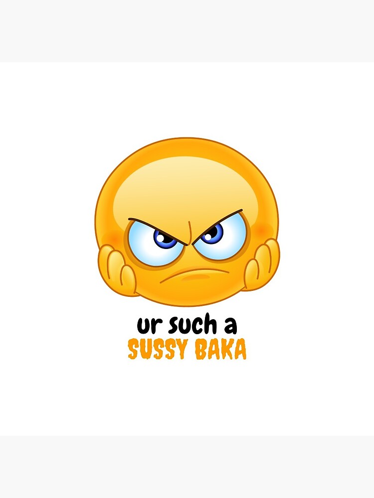 SUSSY BAKA | MEME | with smiley face | Sticker