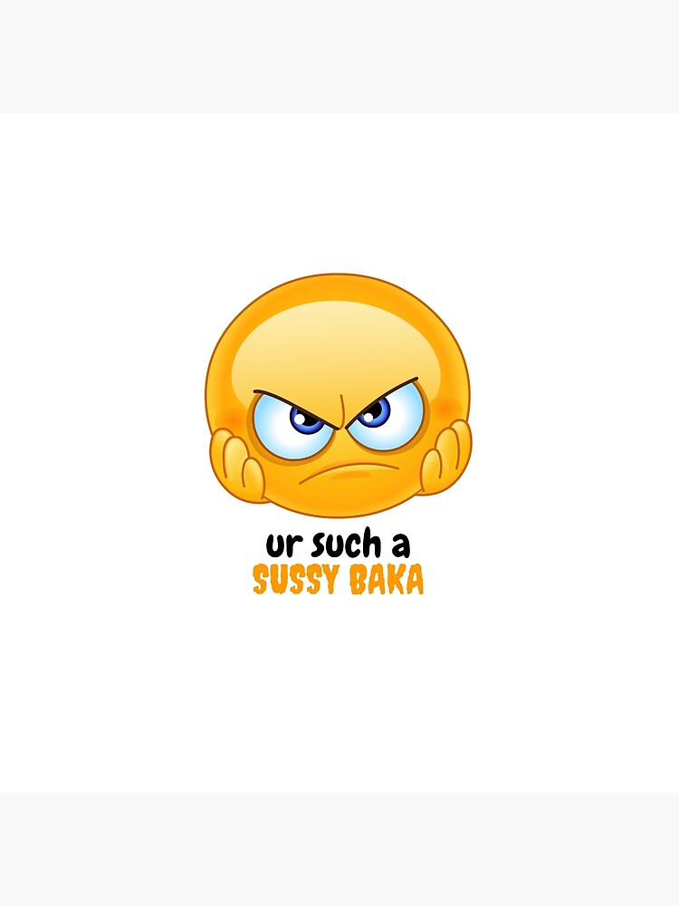 SUSSY BAKA | MEME | with smiley face | Sticker