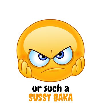 SUSSY BAKA | MEME | with smiley face | Sticker