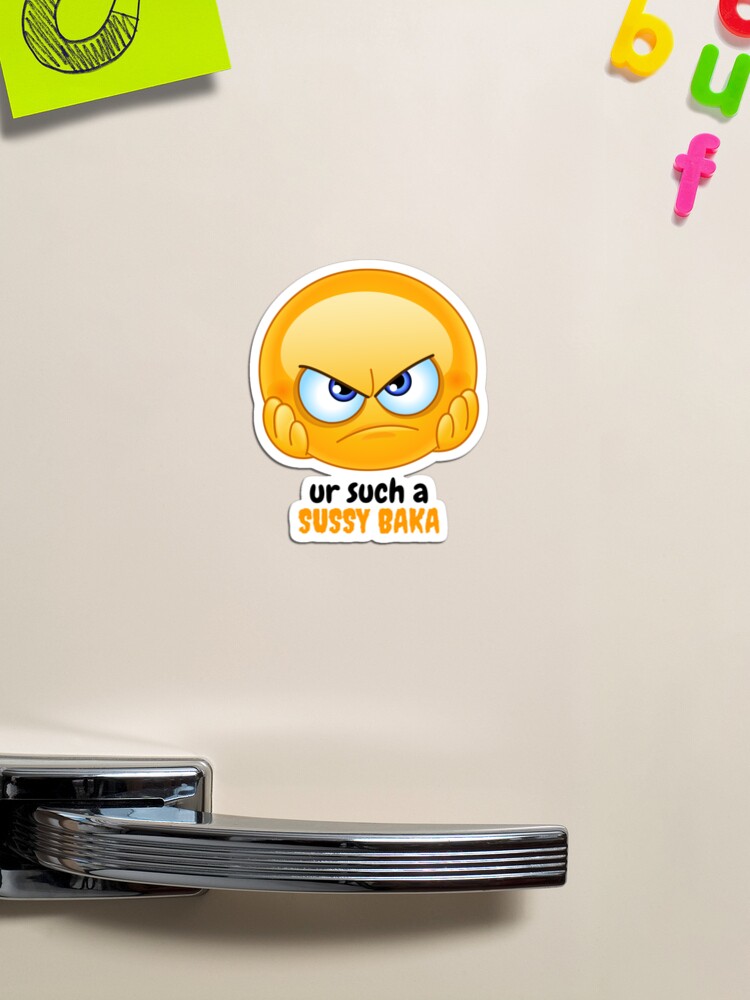 SUSSY BAKA | MEME | with smiley face | Art Board Print
