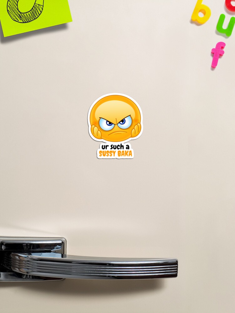 SUSSY BAKA | MEME | with smiley face | Sticker