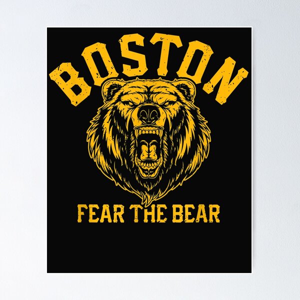 Item preview, Fear The Bear Hockey Beware of Boston Gameday Bruin Gift T-Shirt designed and sold by Lukifo-Amity.