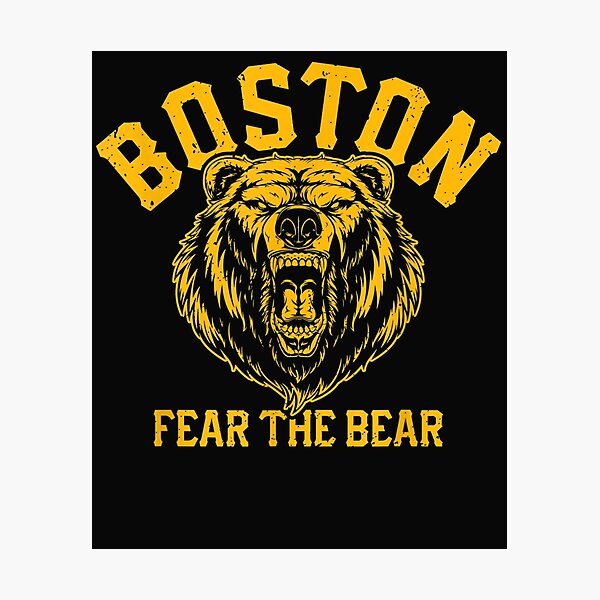 Item preview, Fear The Bear Hockey Beware of Boston Gameday Bruin Gift T-Shirt designed and sold by Lukifo-Amity.