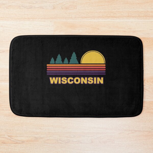 Item preview, Wisconsin State Retro Sunset Pine Trees designed and sold by Spaceshipsells.