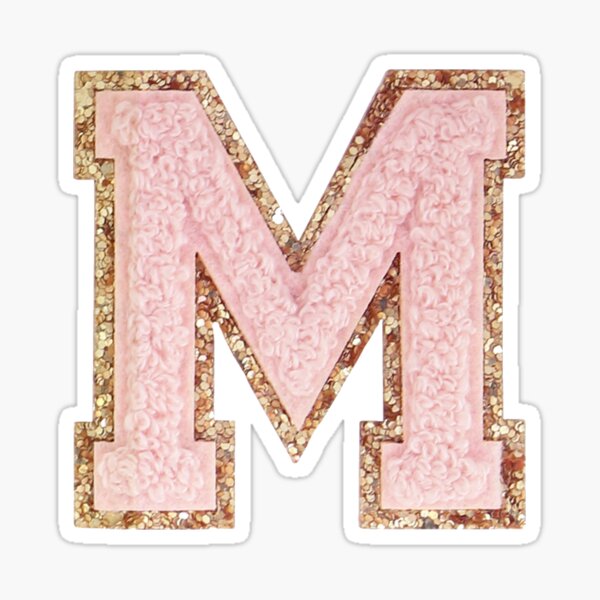 Letter Patchs Self-Adhesive Iron On Letters Patchs 1 PC Preppy Letter  Patches Stick on Letter Stickers Varsity Letter Patches (R, Hot Pink)
