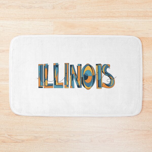 Item preview, Blue and Orange Illinois Doodle designed and sold by klaireep.