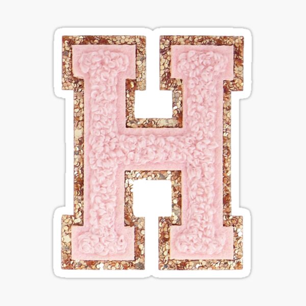 H letter patch Stoney Clover Lane Sticker for Sale by Amanda