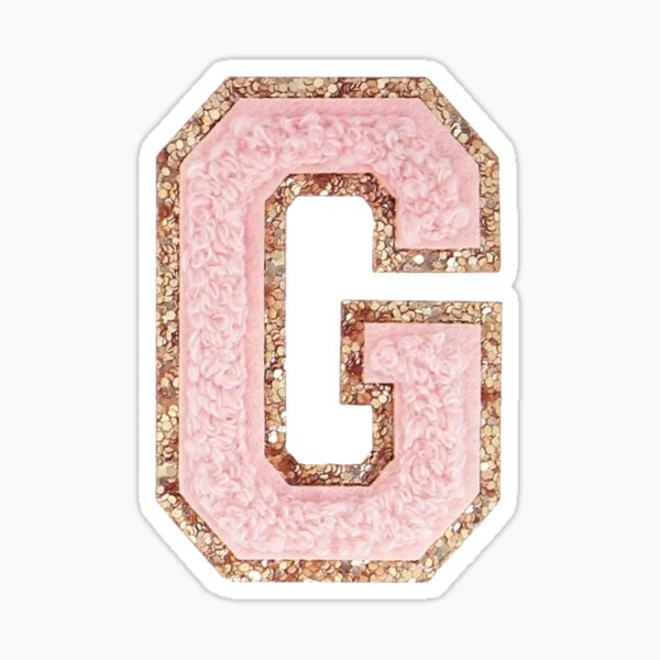 G letter patch Stoney Clover Lane Sticker for Sale by Amanda Giladi