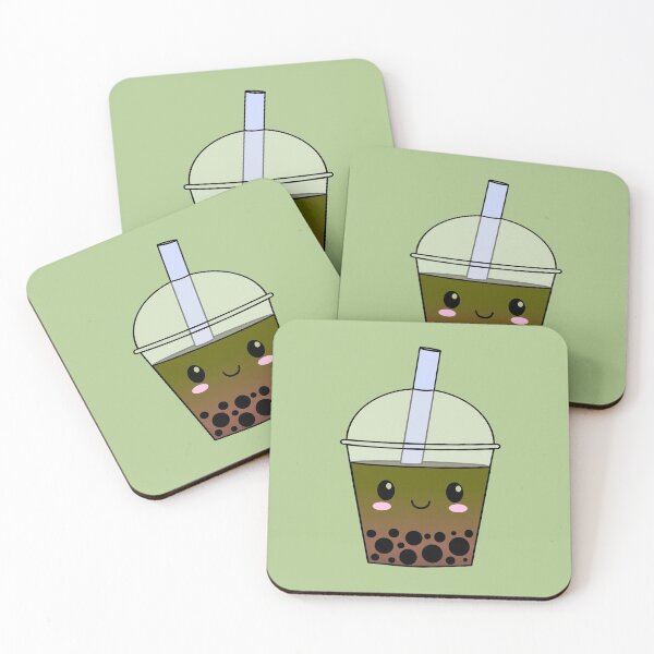 Item preview, Cute matcha bubble tea designed and sold by MoggyCat-Tees.