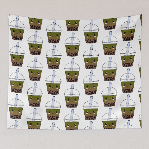 Item preview, Cute matcha bubble tea designed and sold by MoggyCat-Tees.
