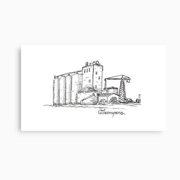 Grain Elevator Canvas Print