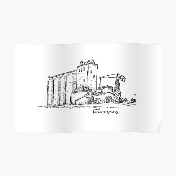 Grain Elevator Poster