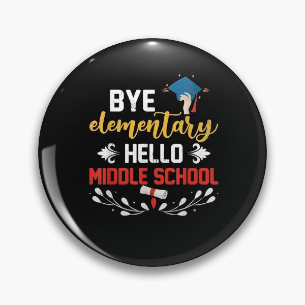 Artikelvorschau, Graduation Bye Elementary Hello Middle School Graduate T-Shirt entworfen und verkauft von Lukifo-Accel.