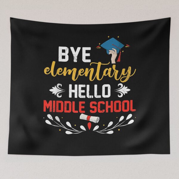Item preview, Graduation Bye Elementary Hello Middle School Graduate T-Shirt designed and sold by Lukifo-Accel.