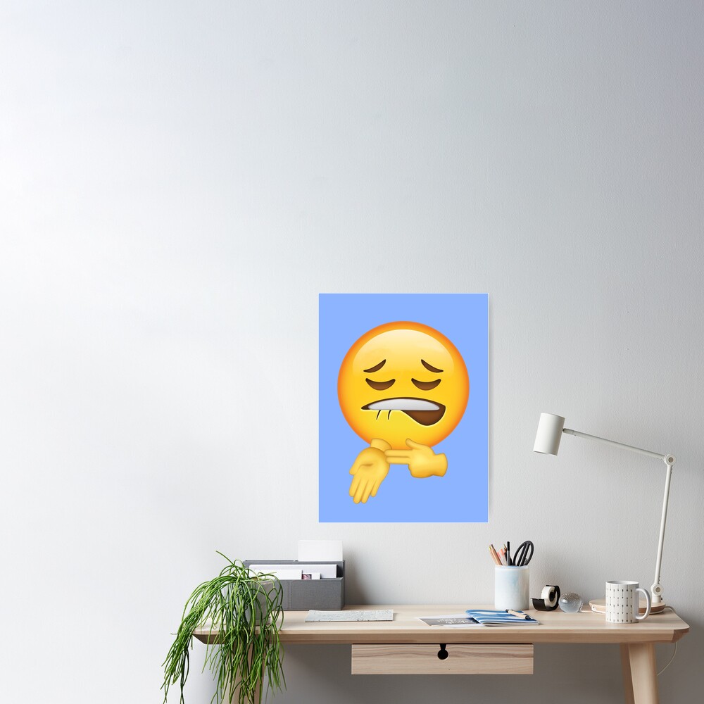 Ice In My Veins Emoji Sheesh Face Meme Poster For Sale By Fomodesigns Redbubble