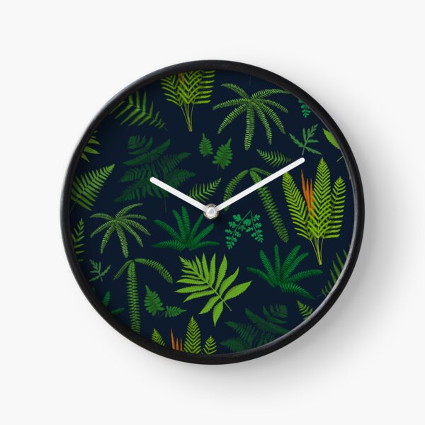 Fresh Adirondack Ferns Clock