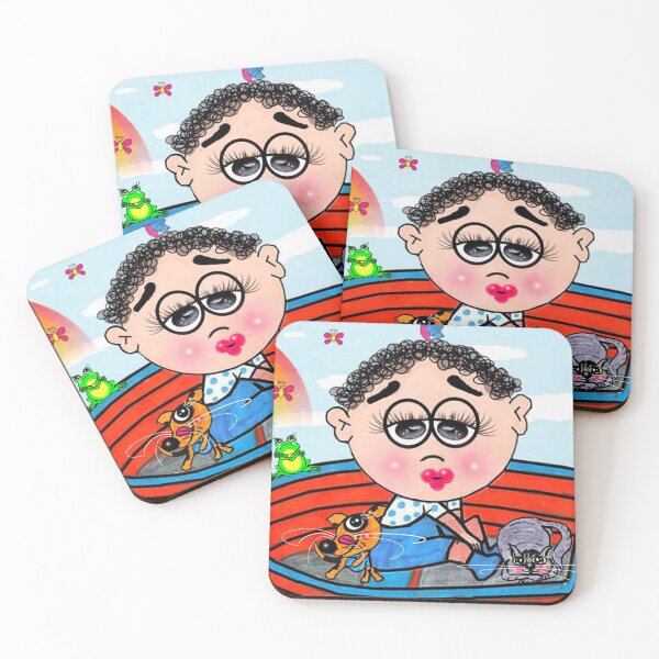Item preview, travelling - dog ,  cat and frog  designed and sold by Shirley cute art .