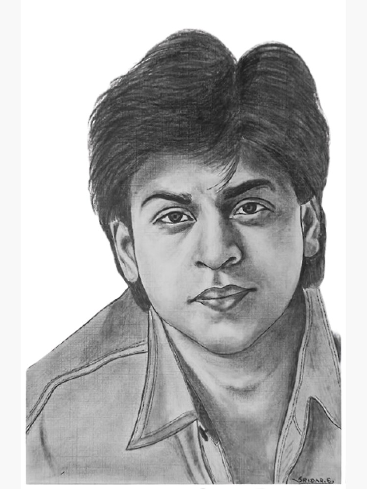 Hamlet Shougrakpam Art  Pencil portrait of Shah Rukh Khan Drawing process  is provided here httpsyoutubefP2HPTSassI Materials used Sheet  Simple Drawing Sheet Pencils Staedtler Mars Lumograph 4B Graphite Pencil  Board Glass Board