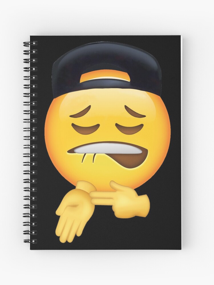 Sad Face Meme Spiral Notebooks for Sale