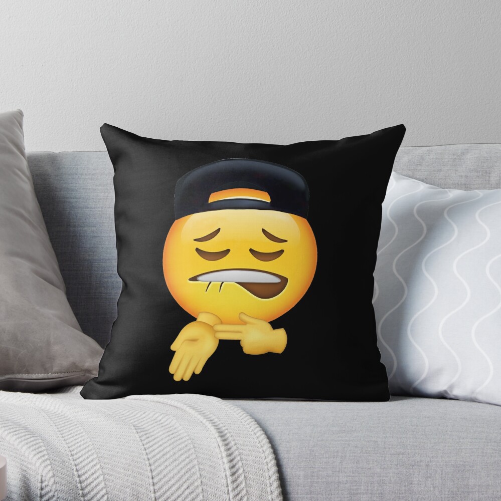 Sheesh Emoji Ice In My Veins Pose Meme Throw Pillow For Sale By Fomodesigns Redbubble