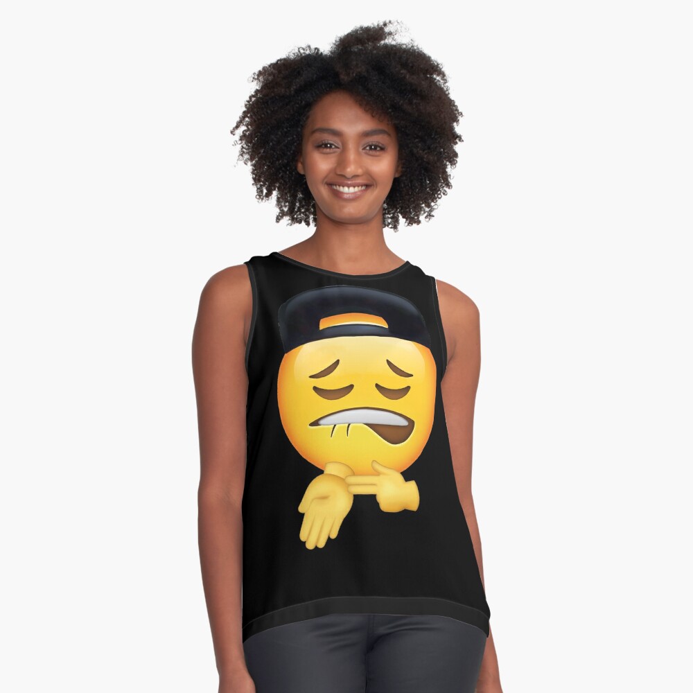 Sheesh Emoji Ice In My Veins Pose Meme Sleeveless Top By Fomodesigns Redbubble