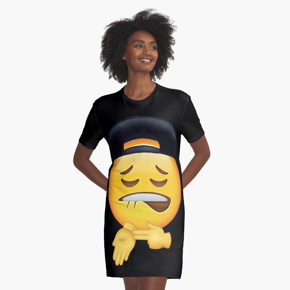 Sheesh Emoji Ice In My Veins Pose Meme Graphic T Shirt Dress For Sale By Fomodesigns Redbubble