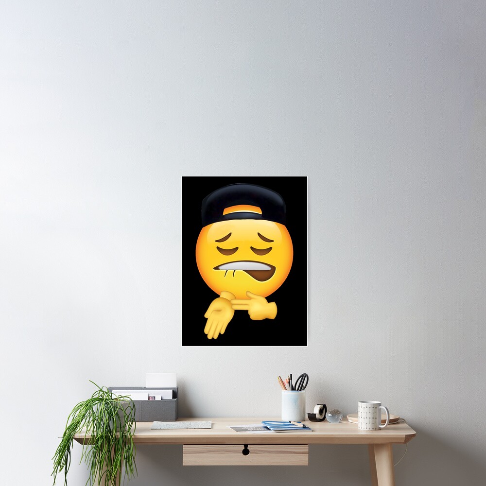 Sheesh Emoji Ice In My Veins Pose Meme Poster For Sale By Fomodesigns Redbubble