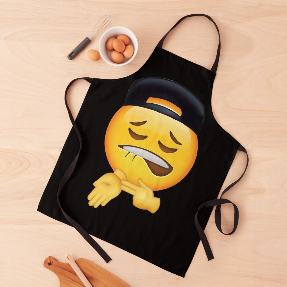 Sheesh Emoji Ice In My Veins Pose Meme Apron For Sale By Fomodesigns Redbubble