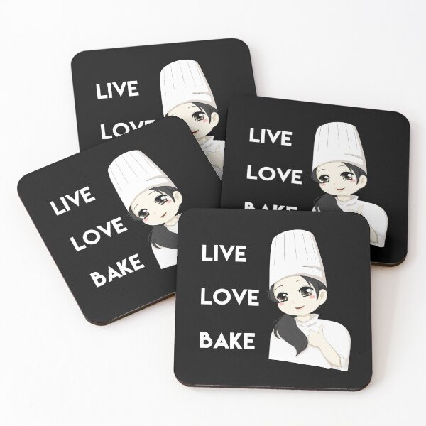 Item preview, Cute baking design. Live, love, bake. Baking quote designed and sold by efenem.
